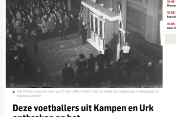 Omgekomen voetballers in Kampen en Urk