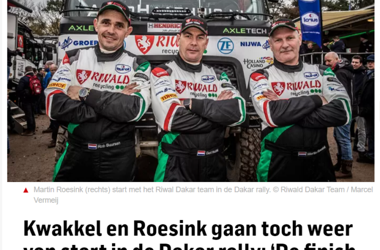 Kwakkel en Roesink gaan toch weer van start in de Dakar rally