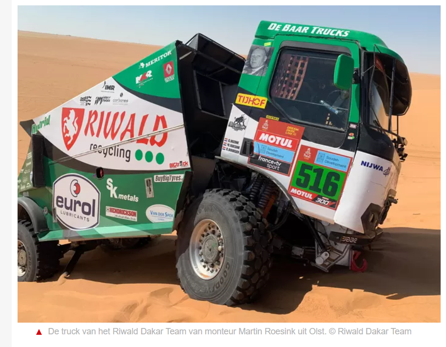 Dakar 2022: Roesink ongedeerd na crash